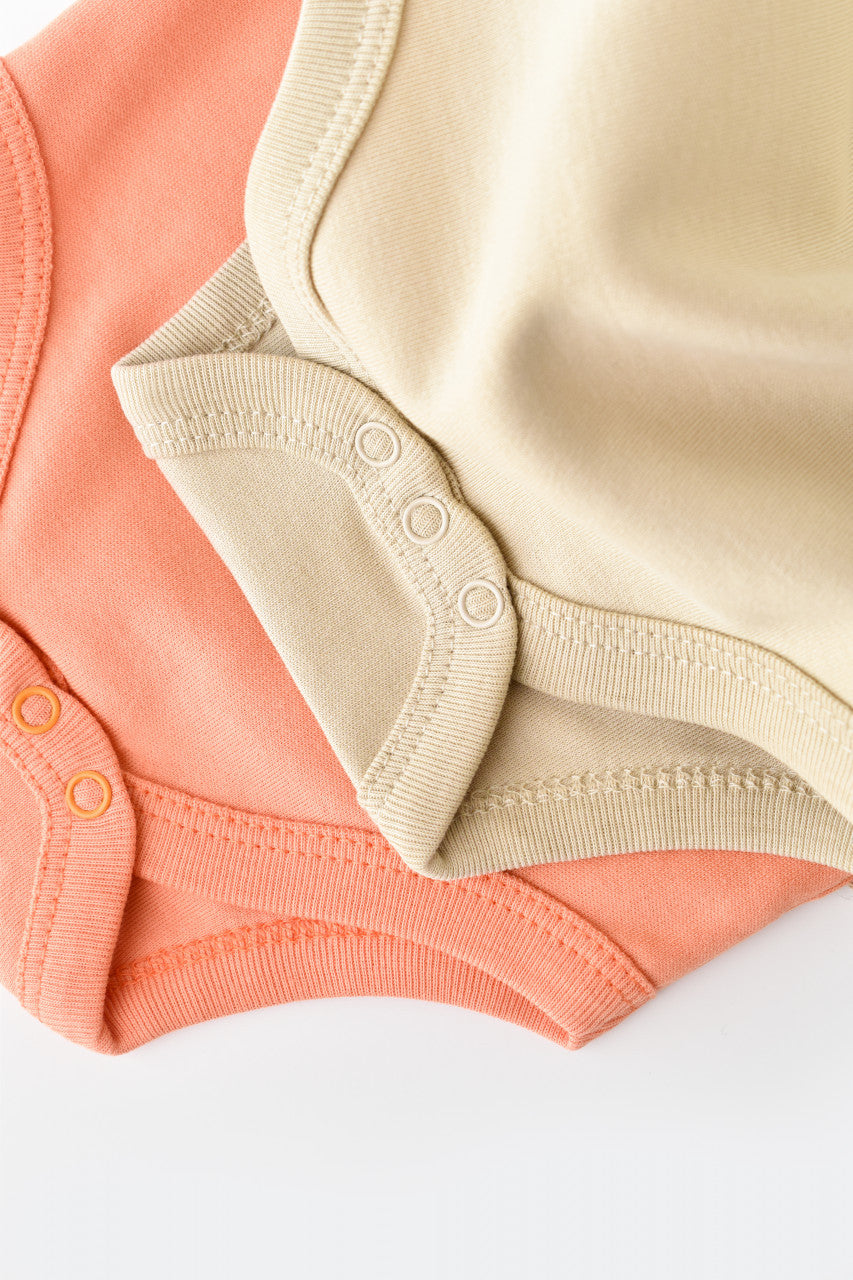 Set 2 body-uri bebe unisex Girafa, BabyCosy, 100% bumbac organic