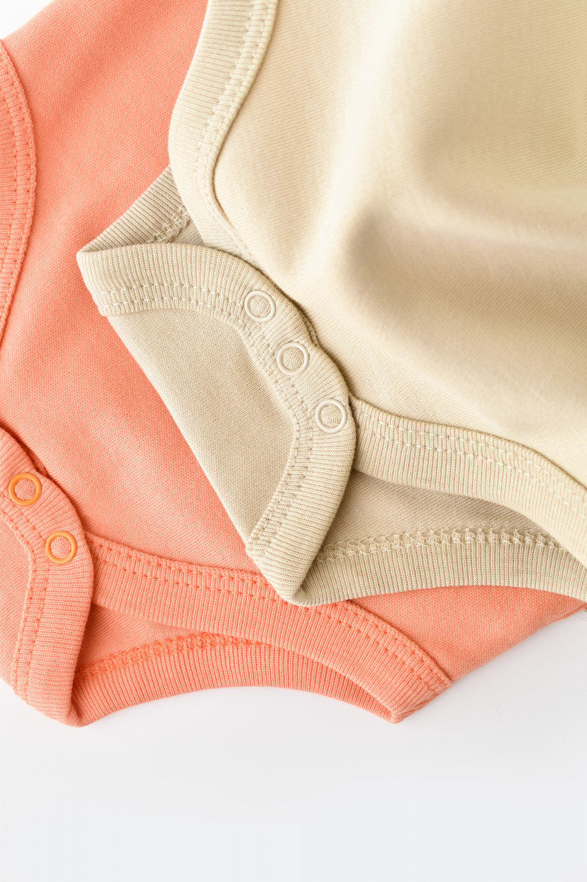 Set 2 body-uri bebe unisex Girafa, BabyCosy, 100% bumbac organic