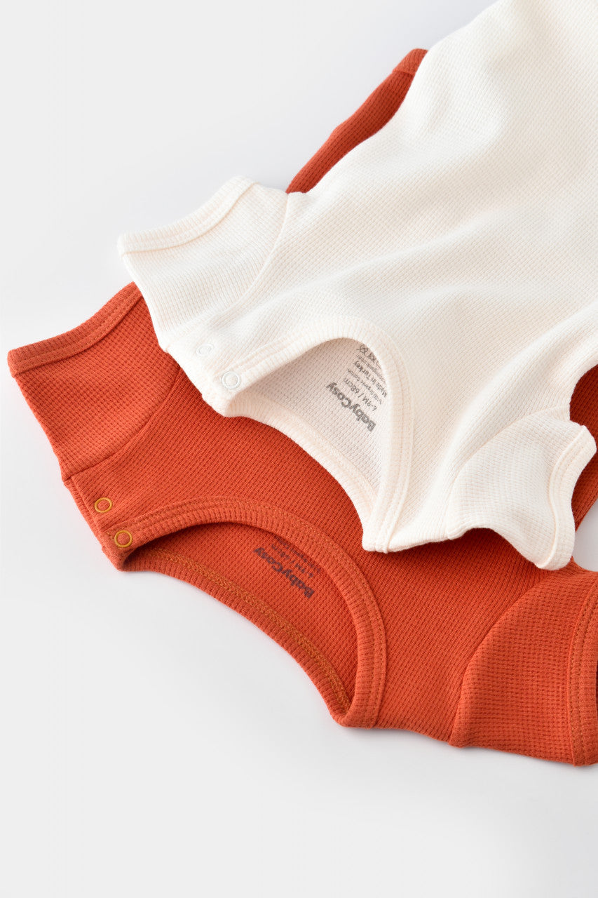 Set 2 body-uri bebe unisex Girafa, BabyCosy, 100% bumbac organic