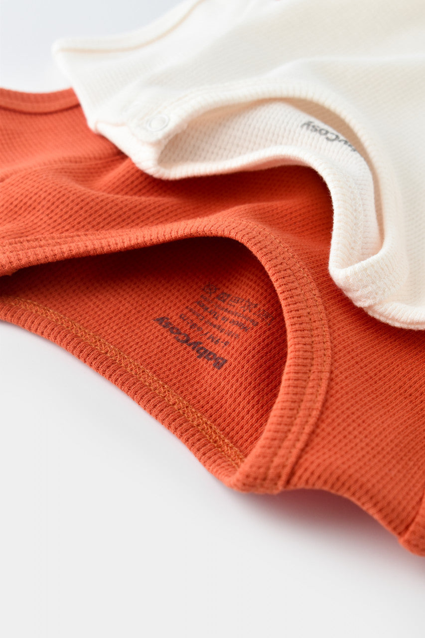 Set 2 body-uri bebe unisex Girafa, BabyCosy, 100% bumbac organic