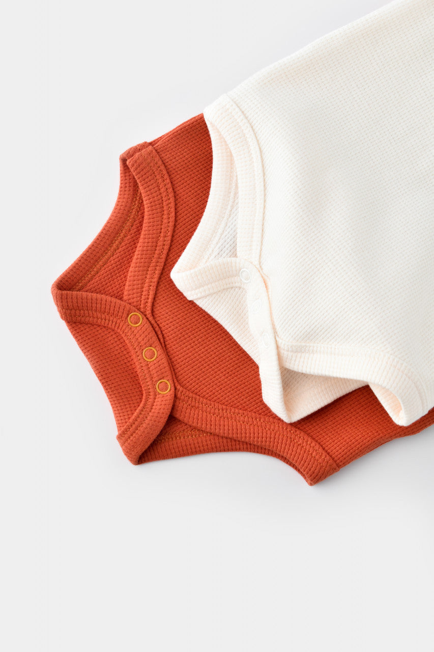 Set 2 body-uri bebe unisex Girafa, BabyCosy, 100% bumbac organic