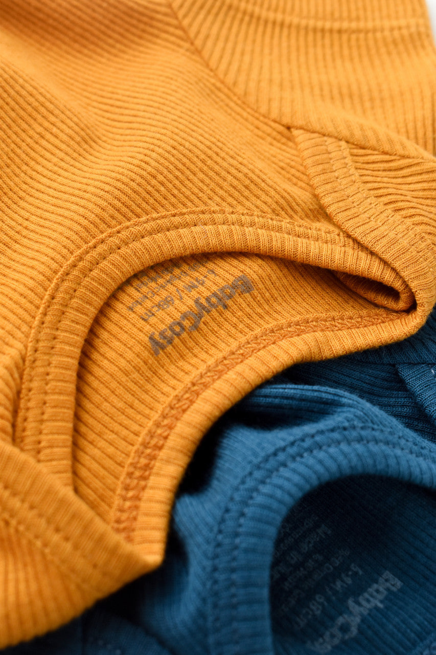 Set 2 body-uri bebe unisex Girafa, BabyCosy, 100% bumbac organic