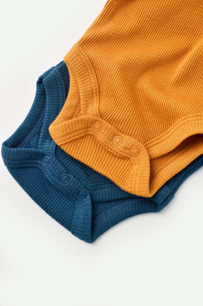 Set 2 body-uri bebe unisex Girafa, BabyCosy, 100% bumbac organic