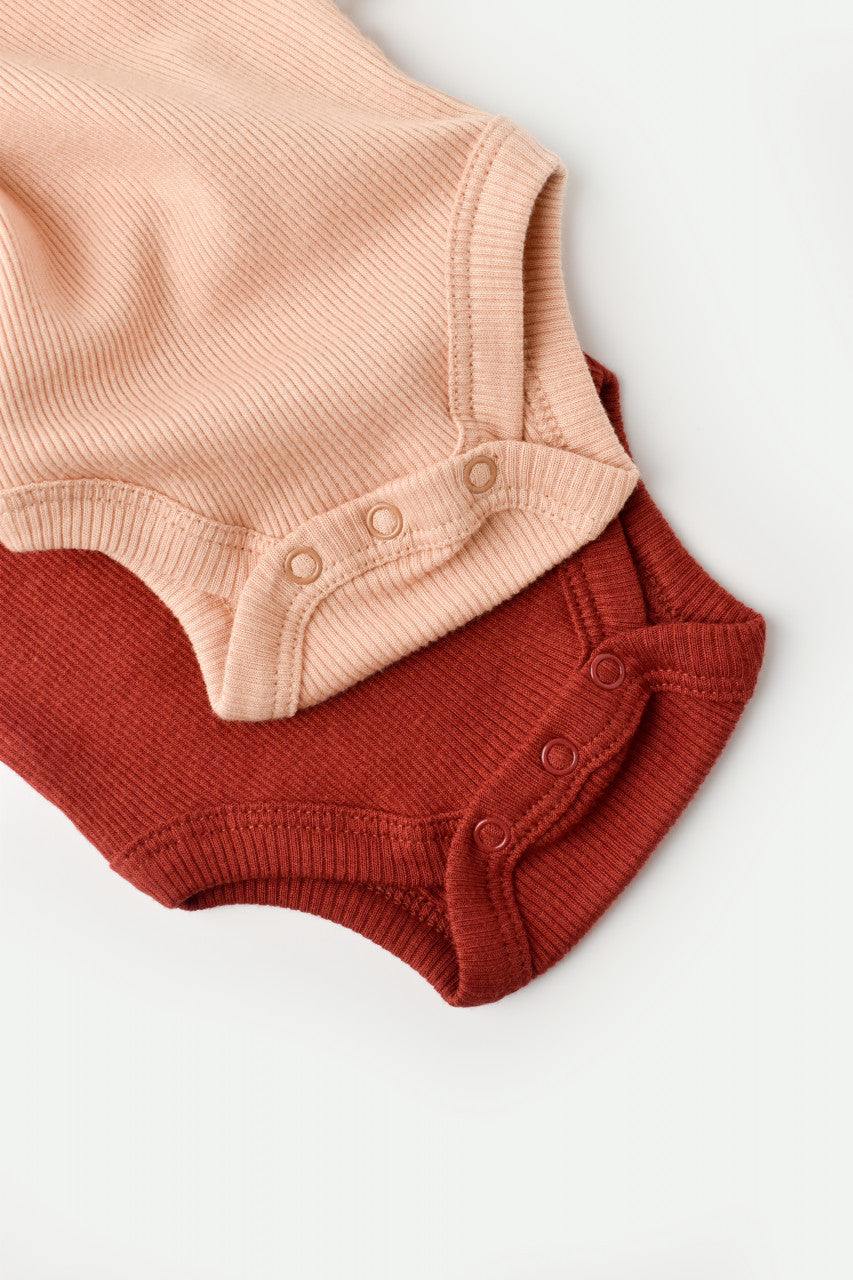 Set 2 body-uri bebe unisex Girafa, BabyCosy, 100% bumbac organic