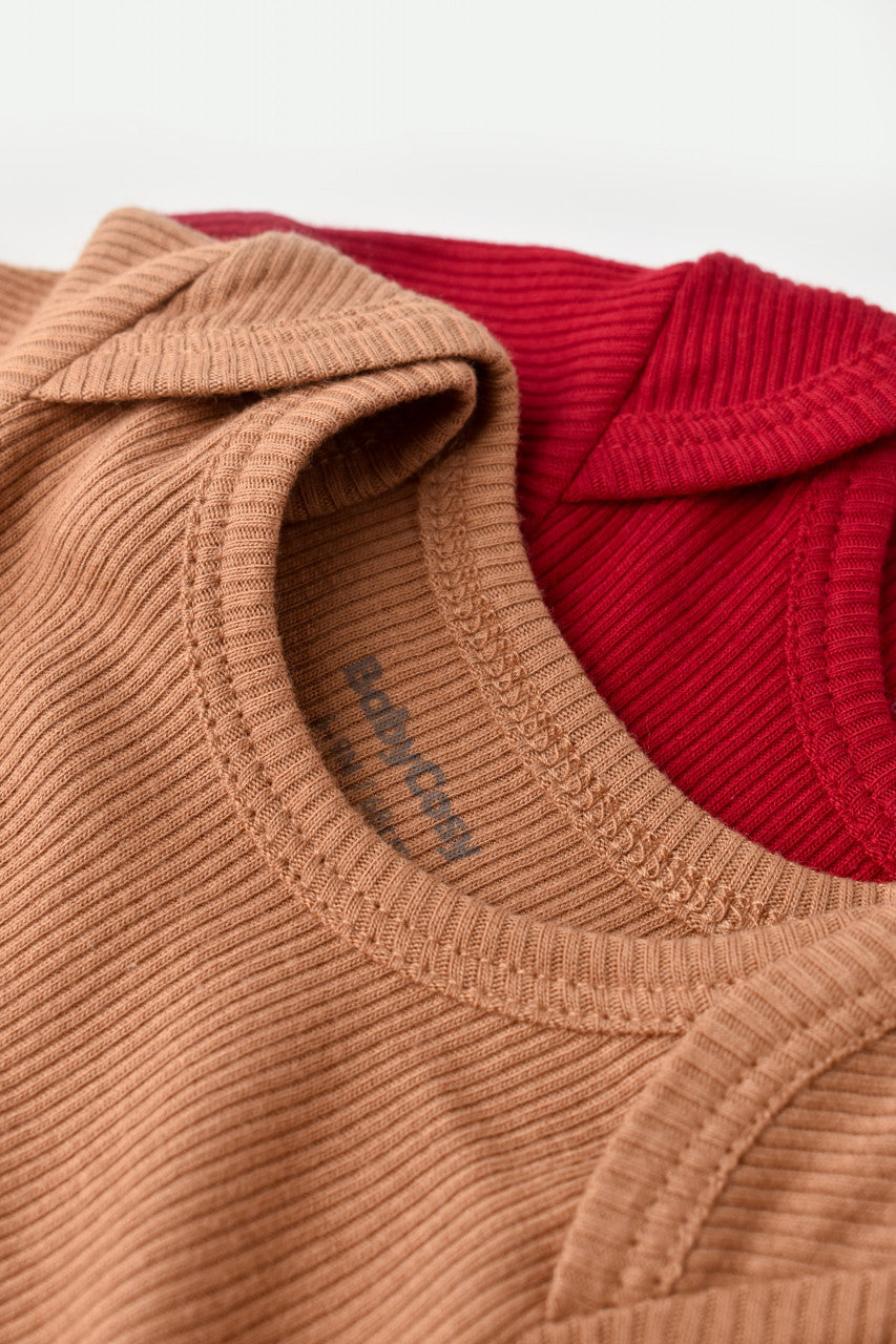 Set 2 body-uri bebe unisex Girafa, BabyCosy, 100% bumbac organic