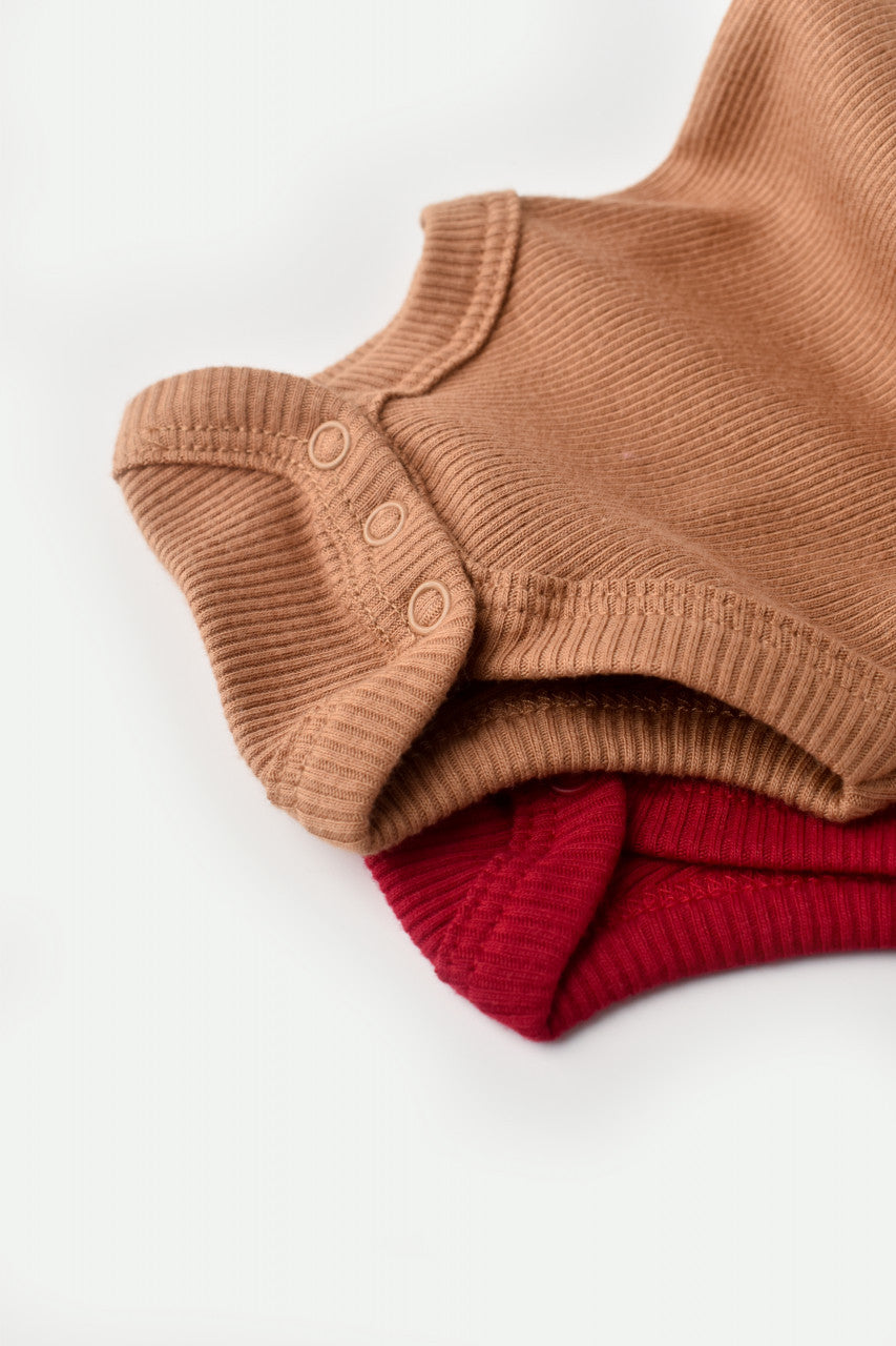 Set 2 body-uri bebe unisex Girafa, BabyCosy, 100% bumbac organic