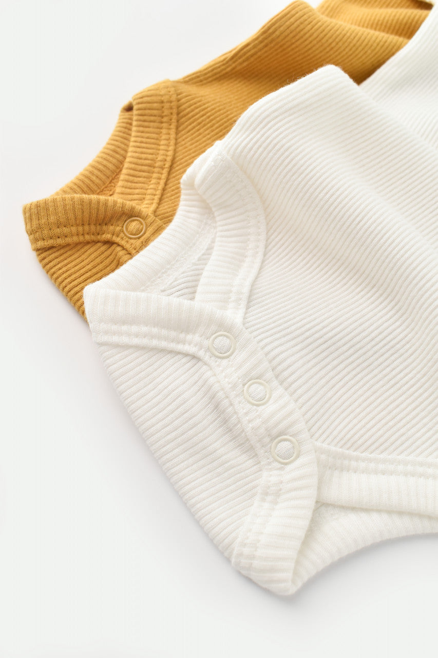 Set 2 body-uri bebe unisex Girafa, BabyCosy, 100% bumbac organic