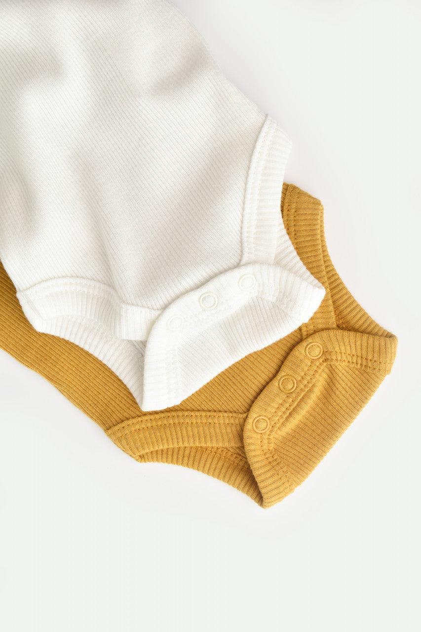 Set 2 body-uri bebe unisex Girafa, BabyCosy, 100% bumbac organic