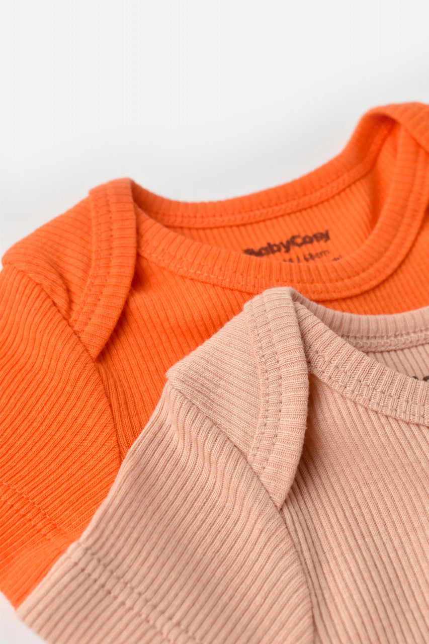 Set 2 body-uri bebe unisex Girafa, BabyCosy, 100% bumbac organic