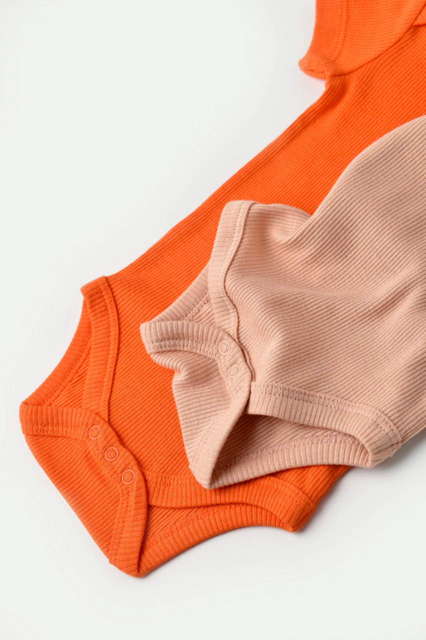 Set 2 body-uri bebe unisex Girafa, BabyCosy, 100% bumbac organic