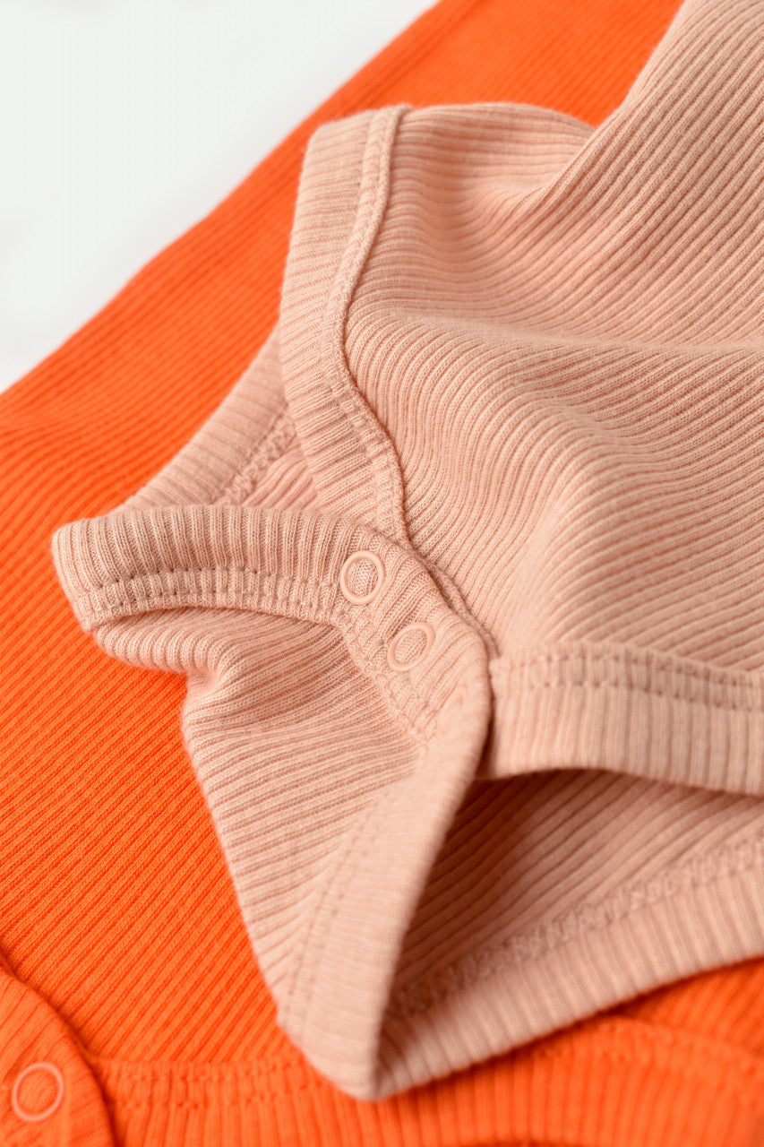 Set 2 body-uri bebe unisex Girafa, BabyCosy, 100% bumbac organic