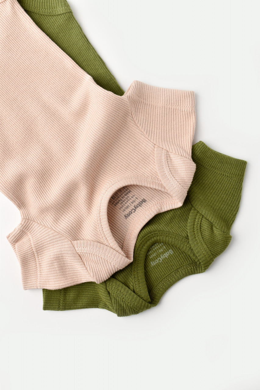 Set 2 body-uri bebe unisex Girafa, BabyCosy, 100% bumbac organic