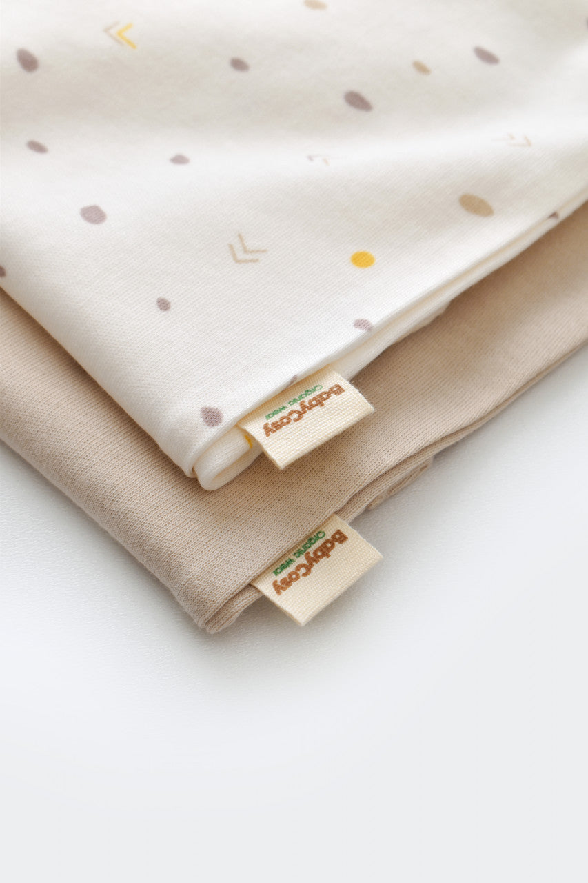 Set 2 body-uri fara maneci bebe unisex Girafa, BabyCosy, 100% bumbac organic