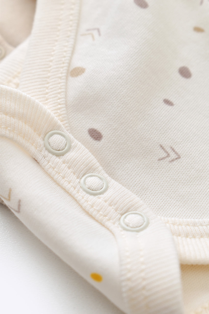 Set 2 body-uri fara maneci bebe unisex Girafa, BabyCosy, 100% bumbac organic