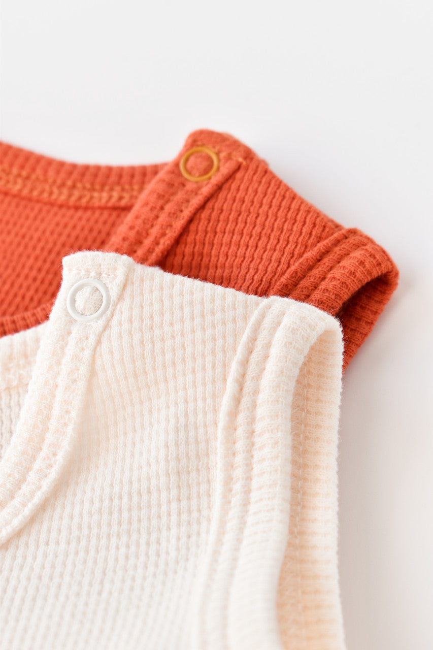 Set 2 body-uri fara maneci bebe unisex Girafa, BabyCosy, 100% bumbac organic