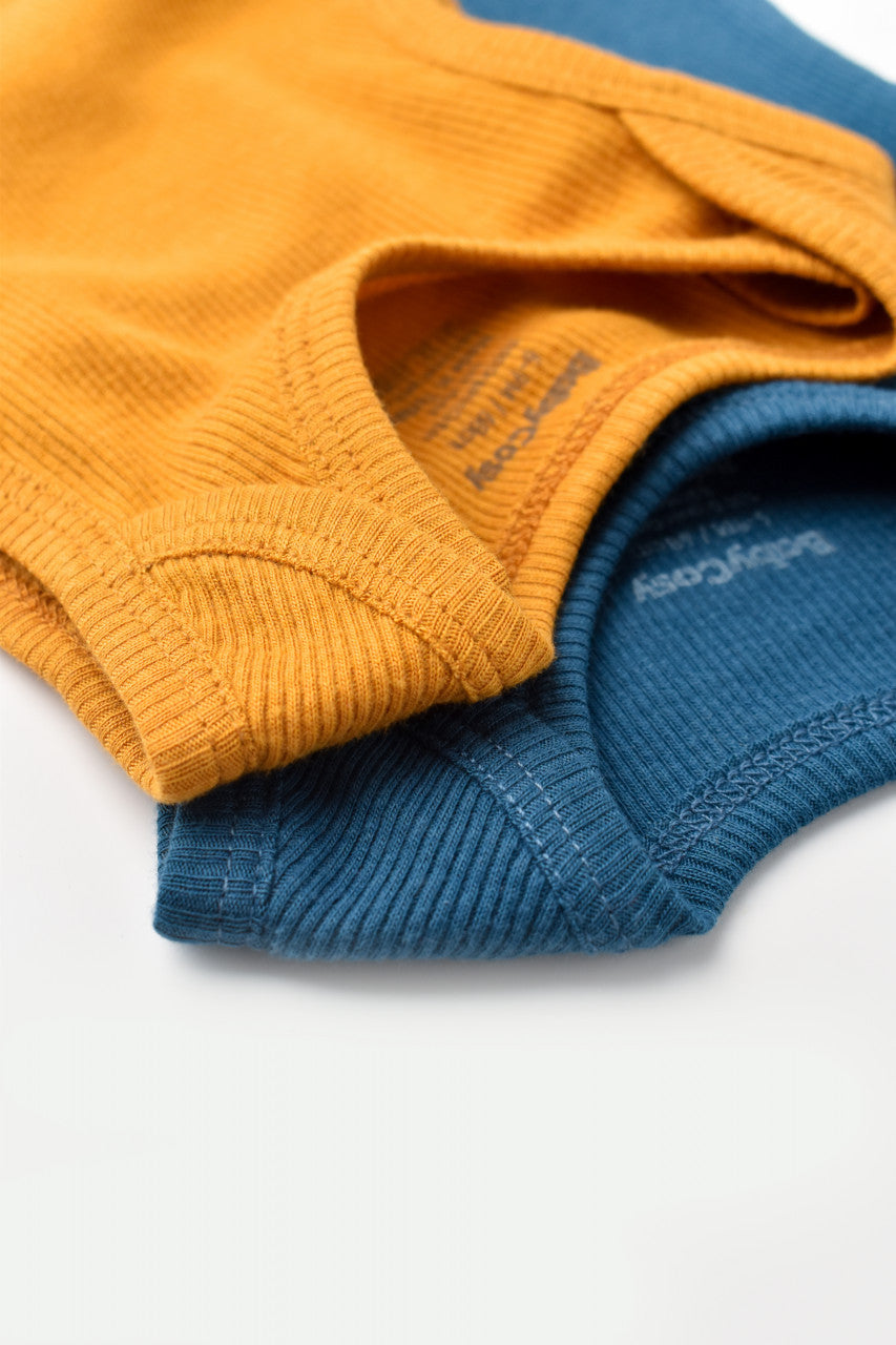 Set 2 body-uri fara maneci bebe unisex Girafa, BabyCosy, 100% bumbac organic