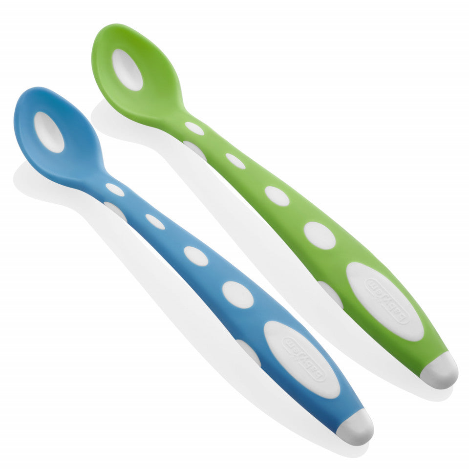 Set 2 lingurite din silicon BabyJem Soft Spoon - 3 culori disponibile - Imagine 2