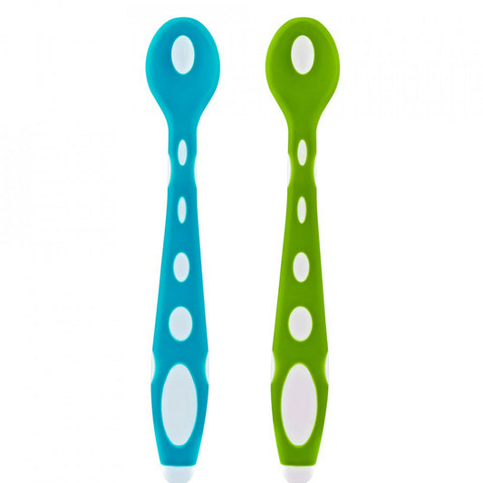 Set 2 lingurite din silicon BabyJem Soft Spoon - 3 culori disponibile
