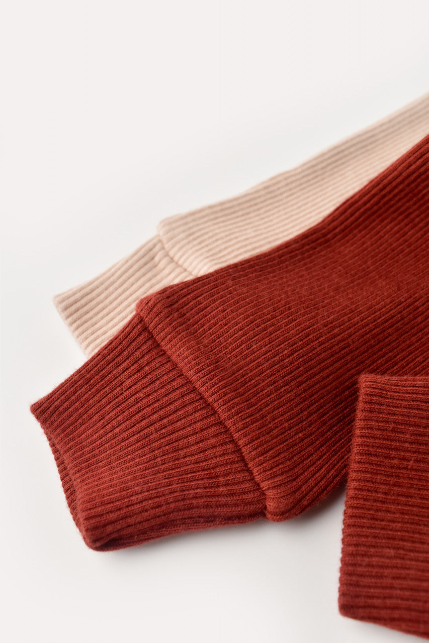 Set 2 pantaloni bebe unisex Girafa, BabyCosy, 100% bumbac organic