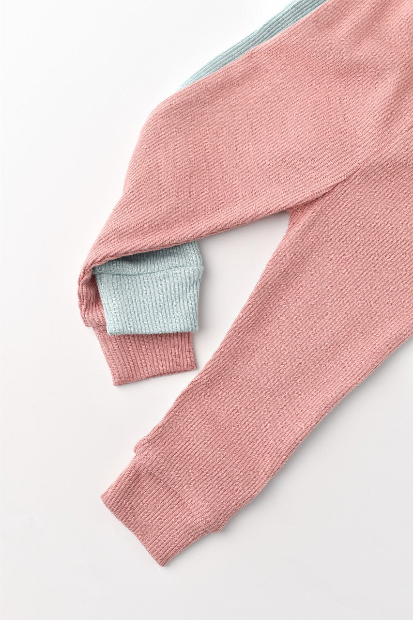 Set 2 pantaloni bebe unisex Girafa, BabyCosy, 100% bumbac organic