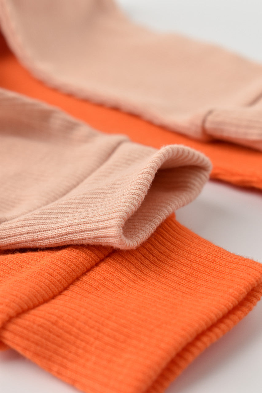 Set 2 pantaloni bebe unisex Girafa, BabyCosy, 100% bumbac organic