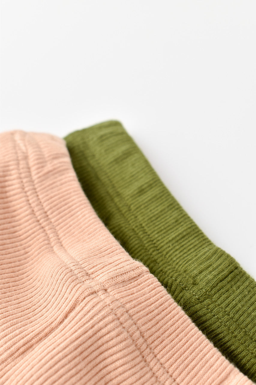 Set 2 pantaloni bebe unisex Girafa, BabyCosy, 100% bumbac organic