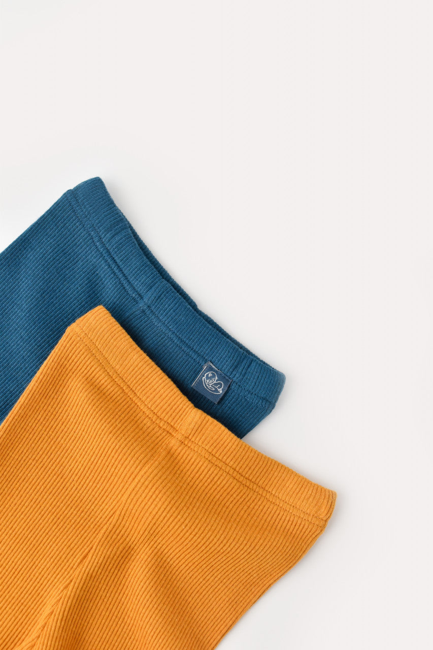 Set 2 pantaloni cu botosei bebe unisex Girafa, BabyCosy, 100% bumbac organic