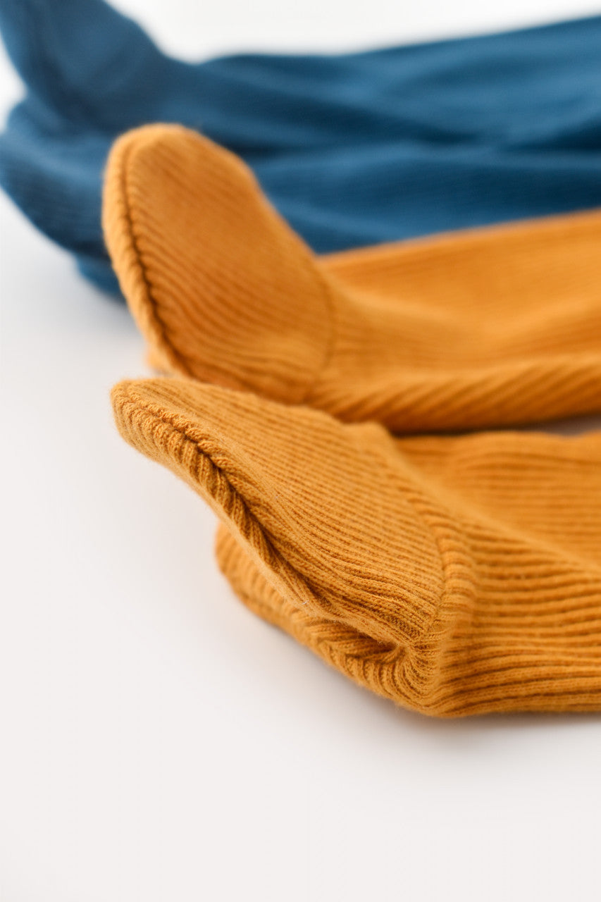 Set 2 pantaloni cu botosei bebe unisex Girafa, BabyCosy, 100% bumbac organic