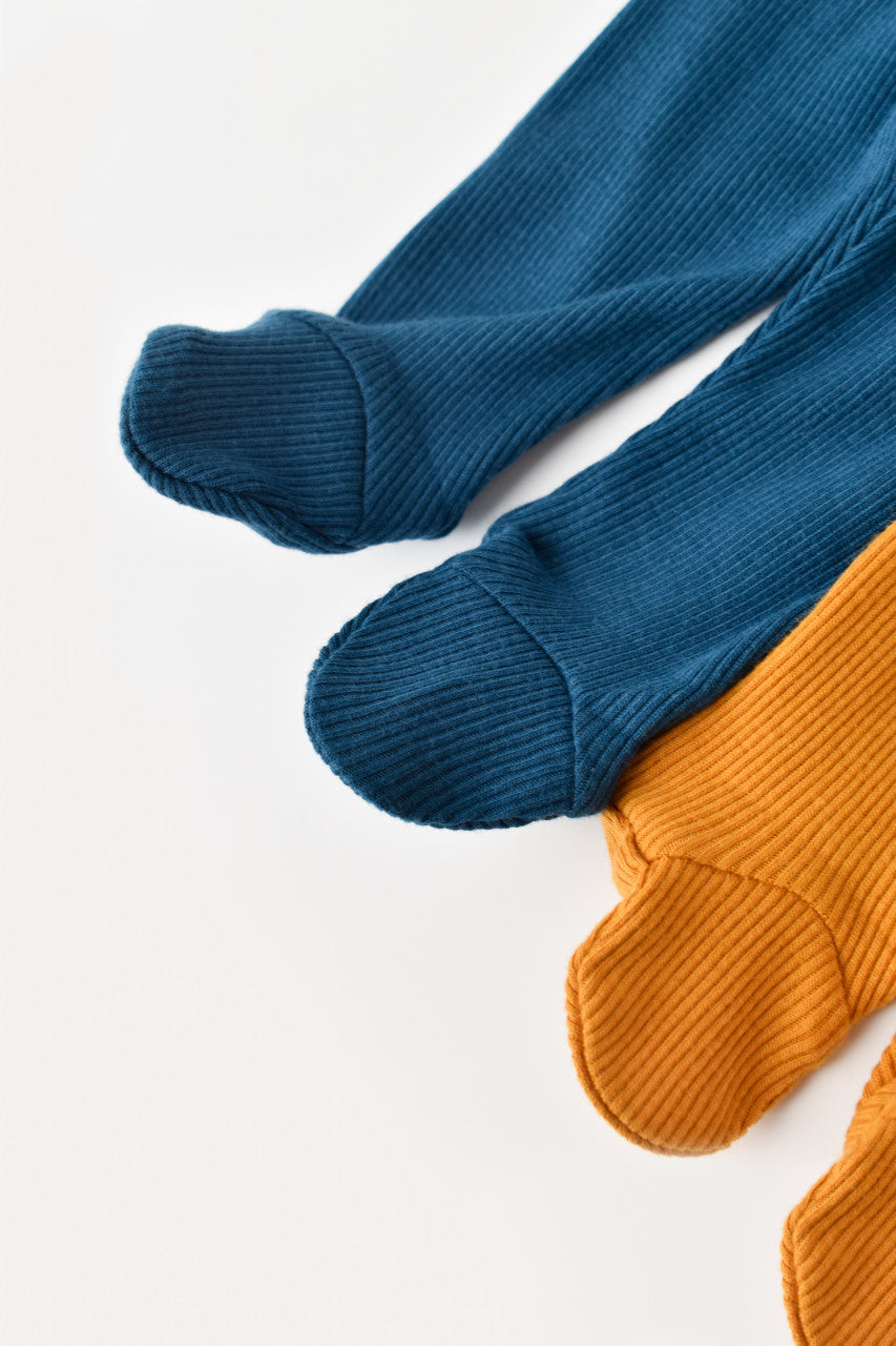 Set 2 pantaloni cu botosei bebe unisex Girafa, BabyCosy, 100% bumbac organic