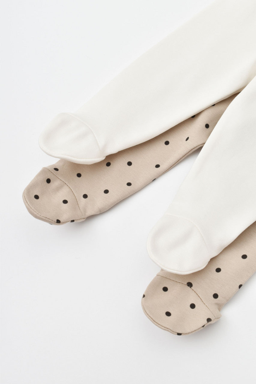 Set 2 pantaloni cu botosei bebe unisex Girafa, BabyCosy, 100% bumbac organic