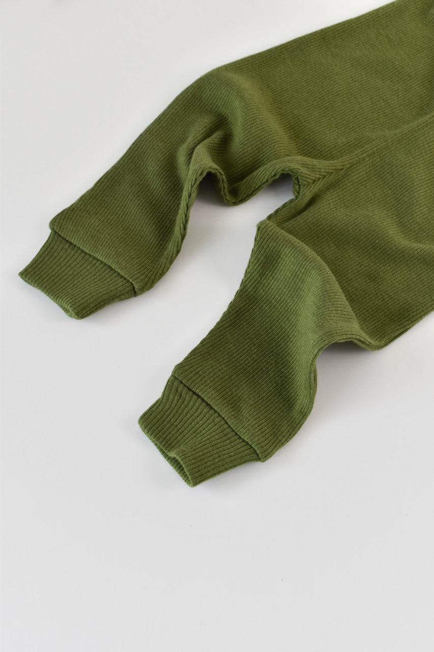 Set 3 piese: body cu maneca lunga, pantaloni lungi si caciulita din bumbac organic si modal - , BabyCosy