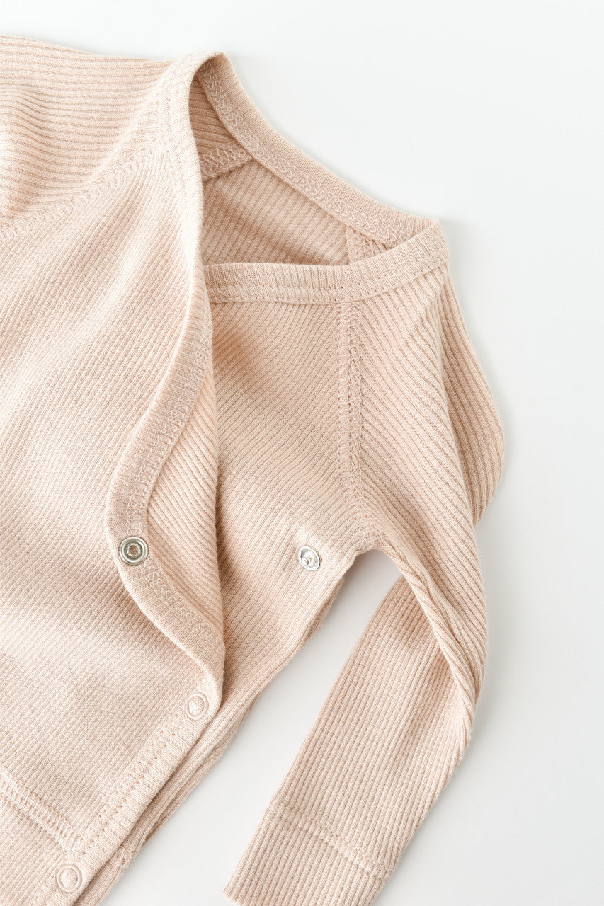 Set 4 piese: bluza, pantaloni, caciulita si manusi din bumbac organic si modal - , BabyCosy