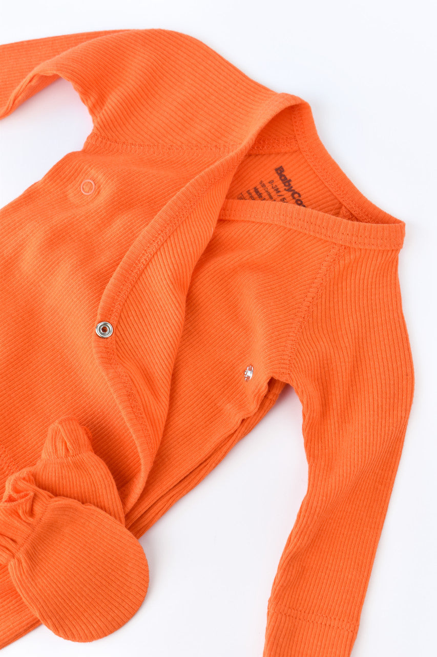 Set 4 piese: bluza, pantaloni, caciulita si manusi din bumbac organic si modal - , BabyCosy