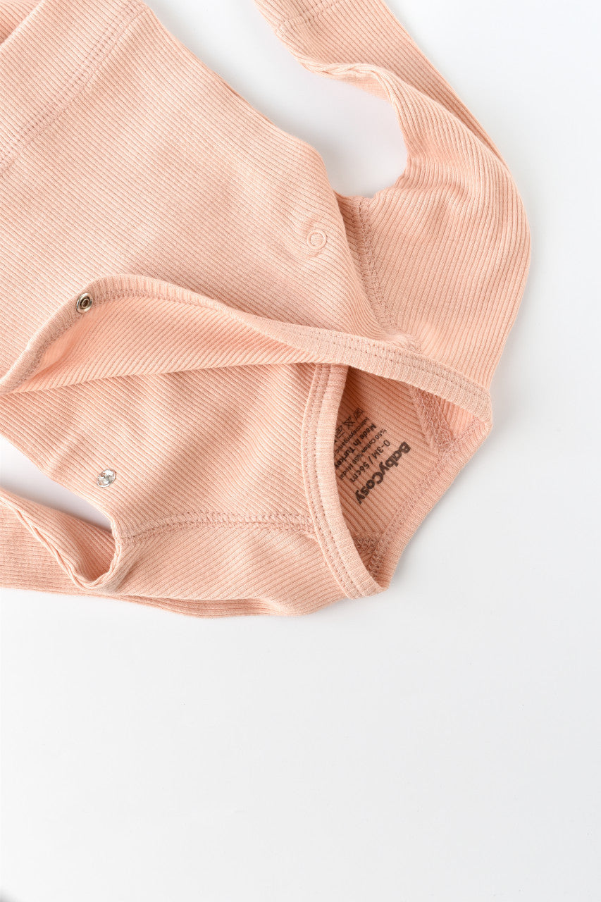 Set 4 piese: bluza, pantaloni, caciulita si manusi din bumbac organic si modal - , BabyCosy