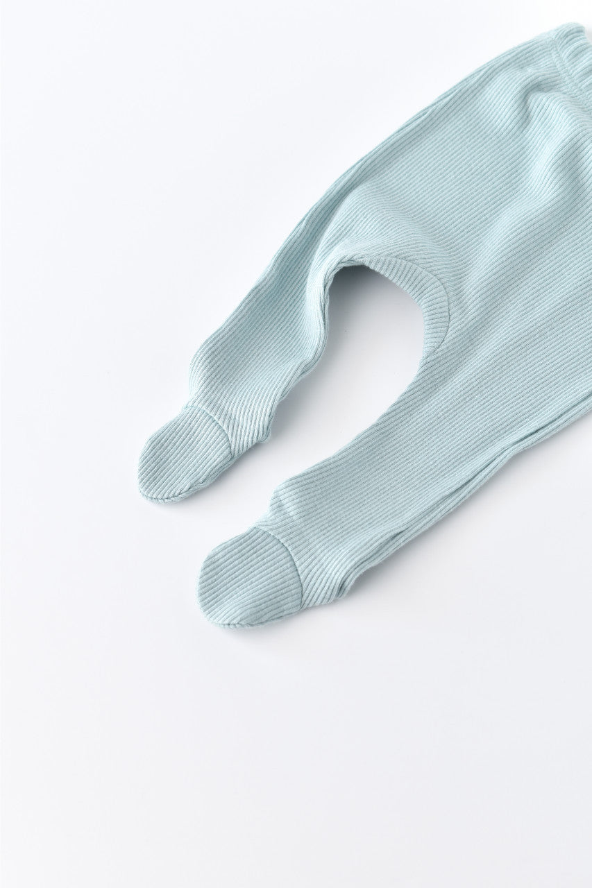 Set 4 piese: bluza, pantaloni, caciulita si manusi din bumbac organic si modal - , BabyCosy