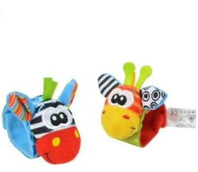 Set 4 zornaitori, pentru bebelusi, bratari si sosetute - model 2