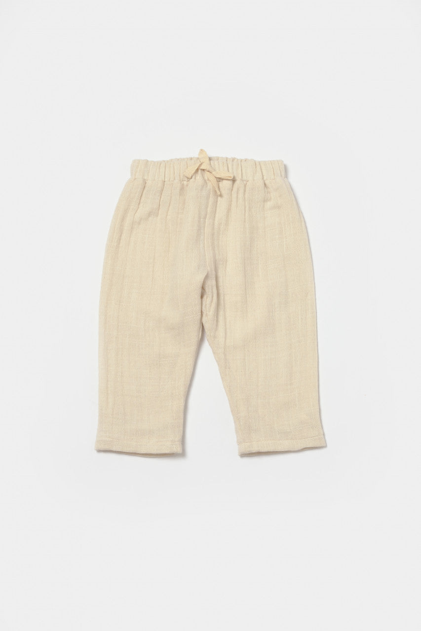 Set bluza cu nasturi si pantaloni , Winter muselin- , BabyCosy