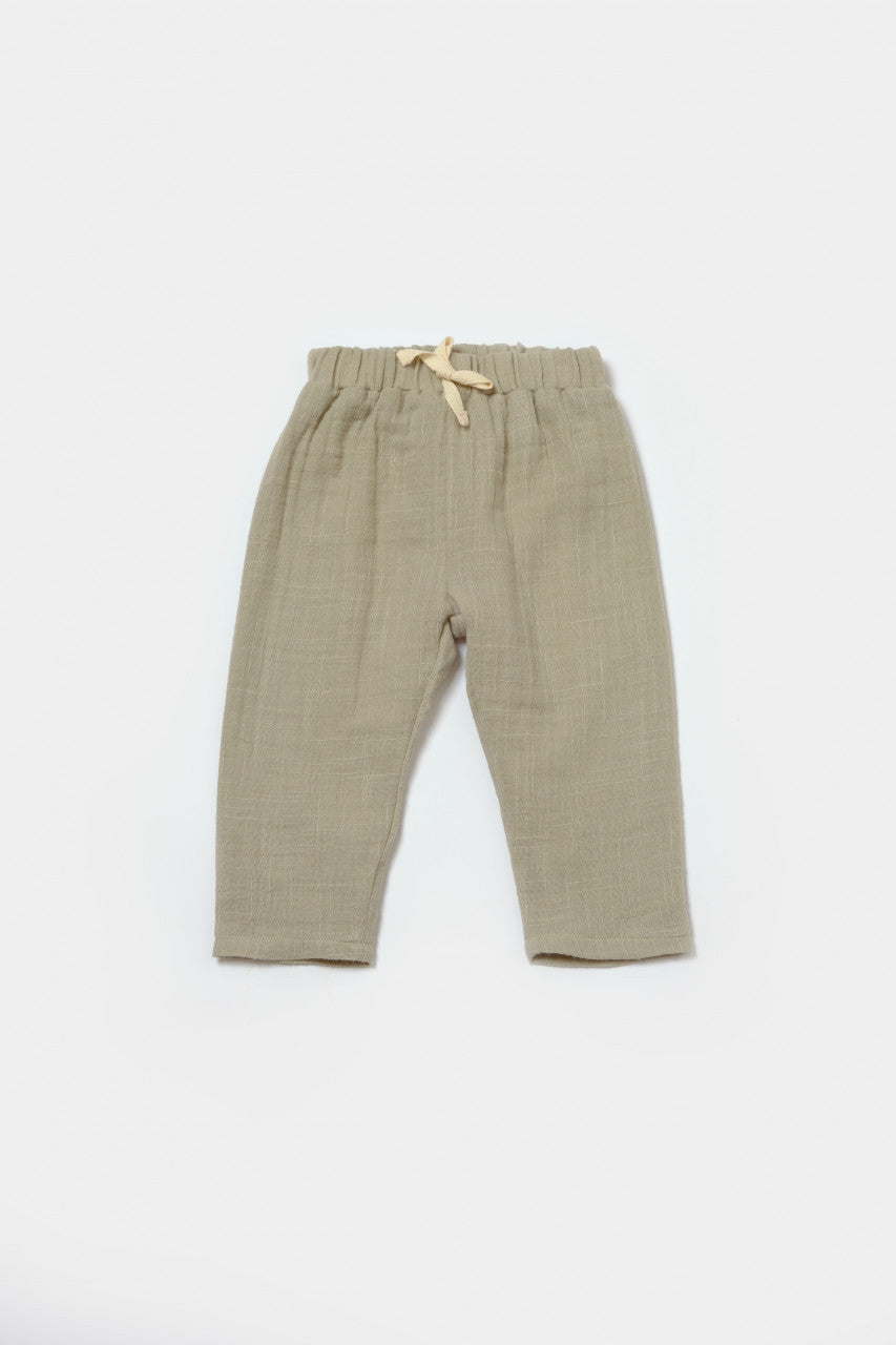 Set bluza cu nasturi si pantaloni , Winter muselin- , BabyCosy