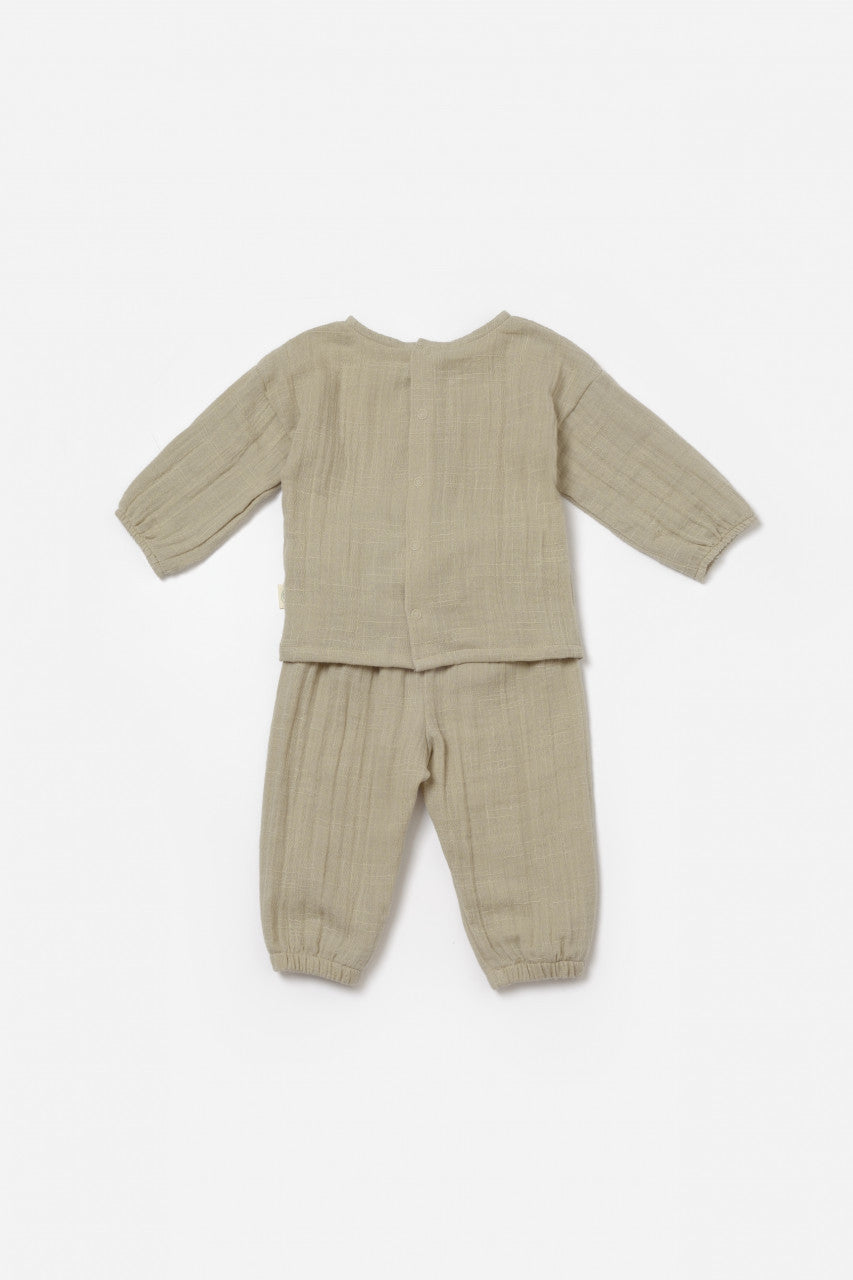 Set bluza si pantaloni, Winter muselin, 100% bumbac - , BabyCosy