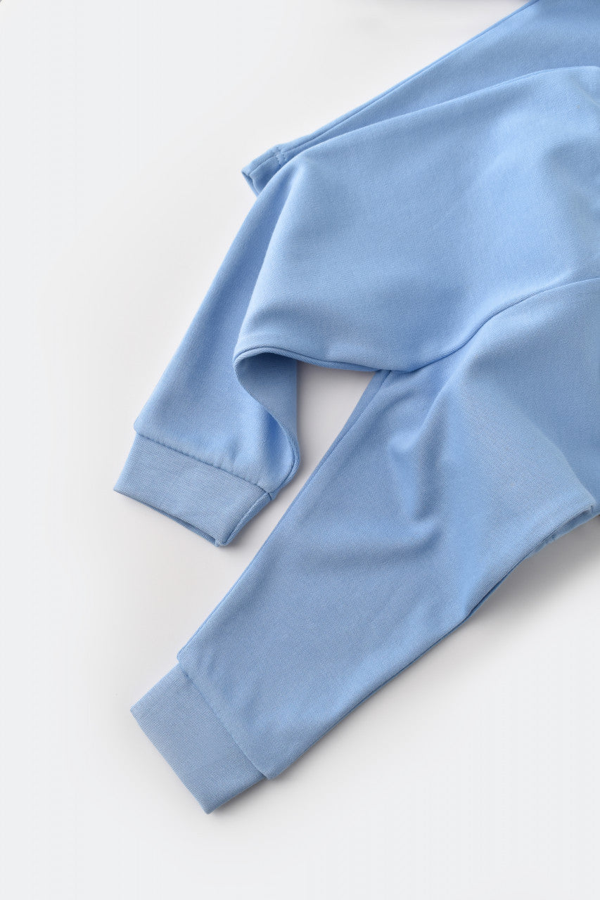 Set bluzita cu maneca lunga si pantaloni lungi din bumbac organic si modal -  BabyCosy