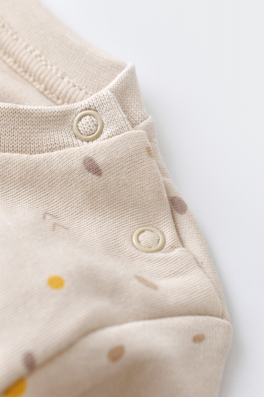 Set bluzita cu maneca lunga si pantaloni lungi din bumbac organic si modal -  BabyCosy