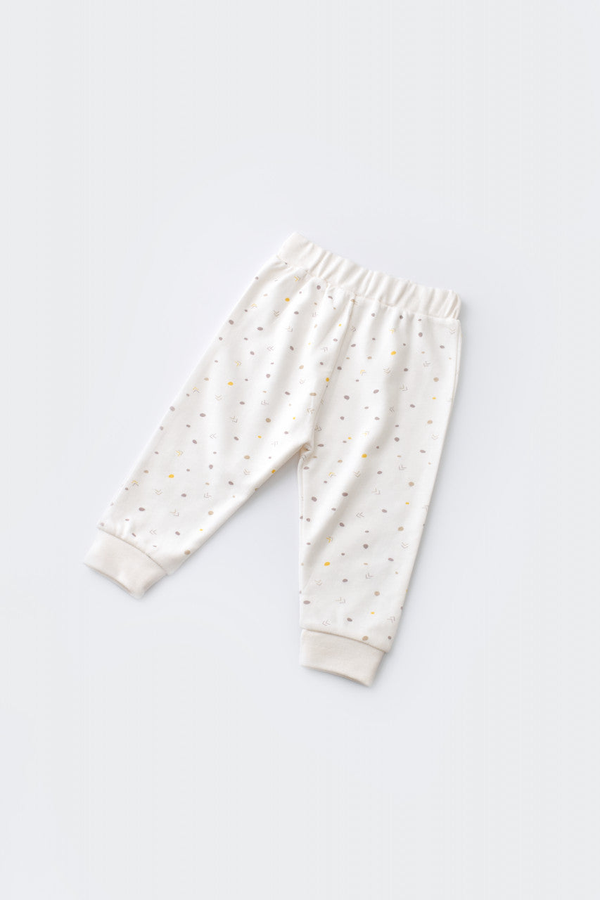 Set bluzita cu maneca lunga si pantaloni lungi din bumbac organic si modal -  BabyCosy