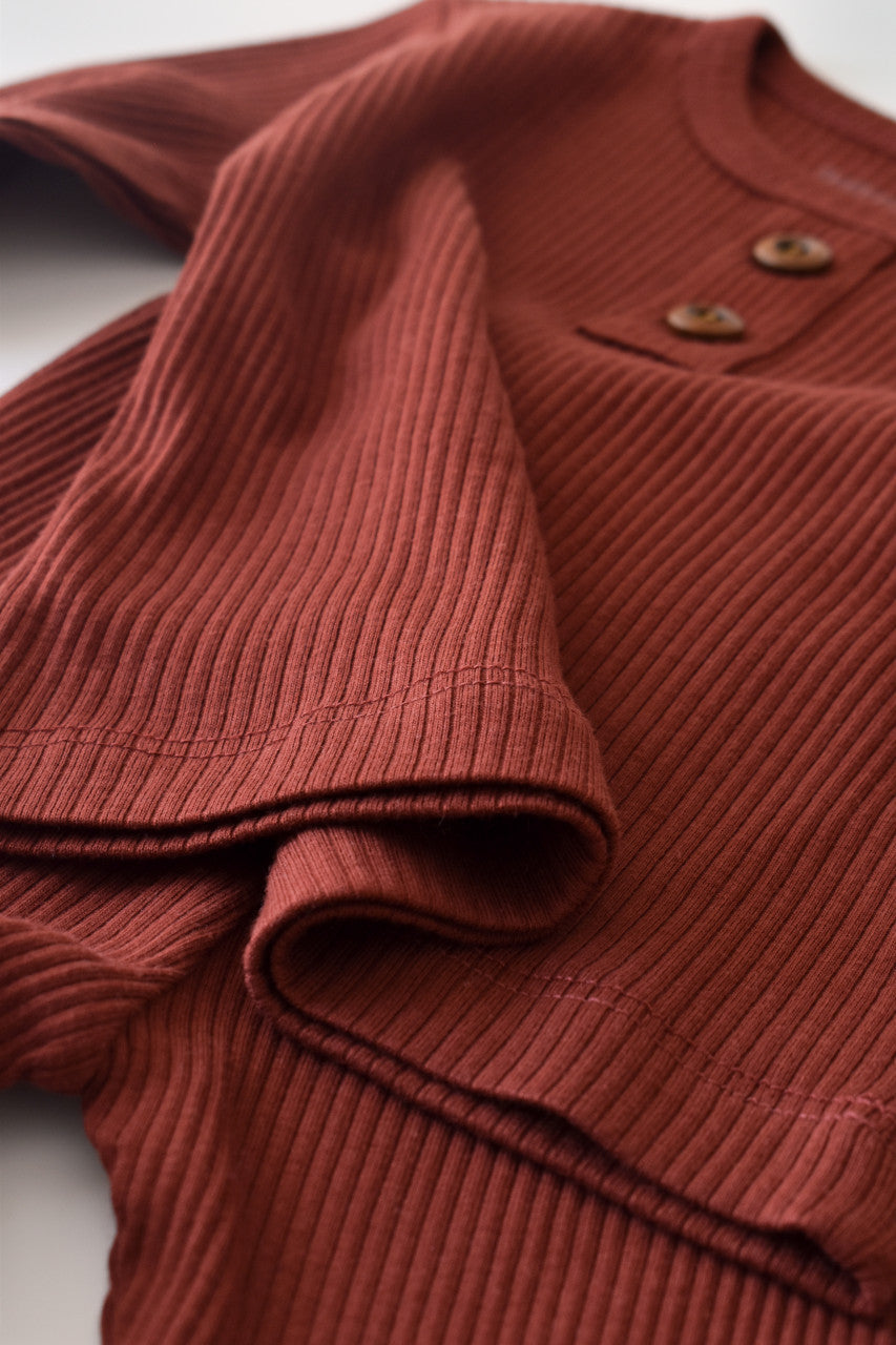 Set bluzita cu maneca lunga si pantaloni lungi din bumbac organic si modal -  BabyCosy