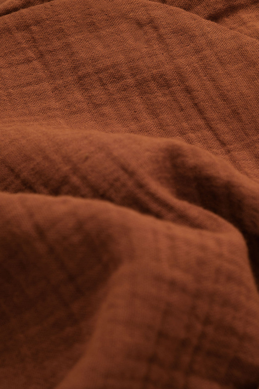 Set bluzita petrecuta si pantaloni lungi din muselina, BabyCosy, 100% bumbac organic,