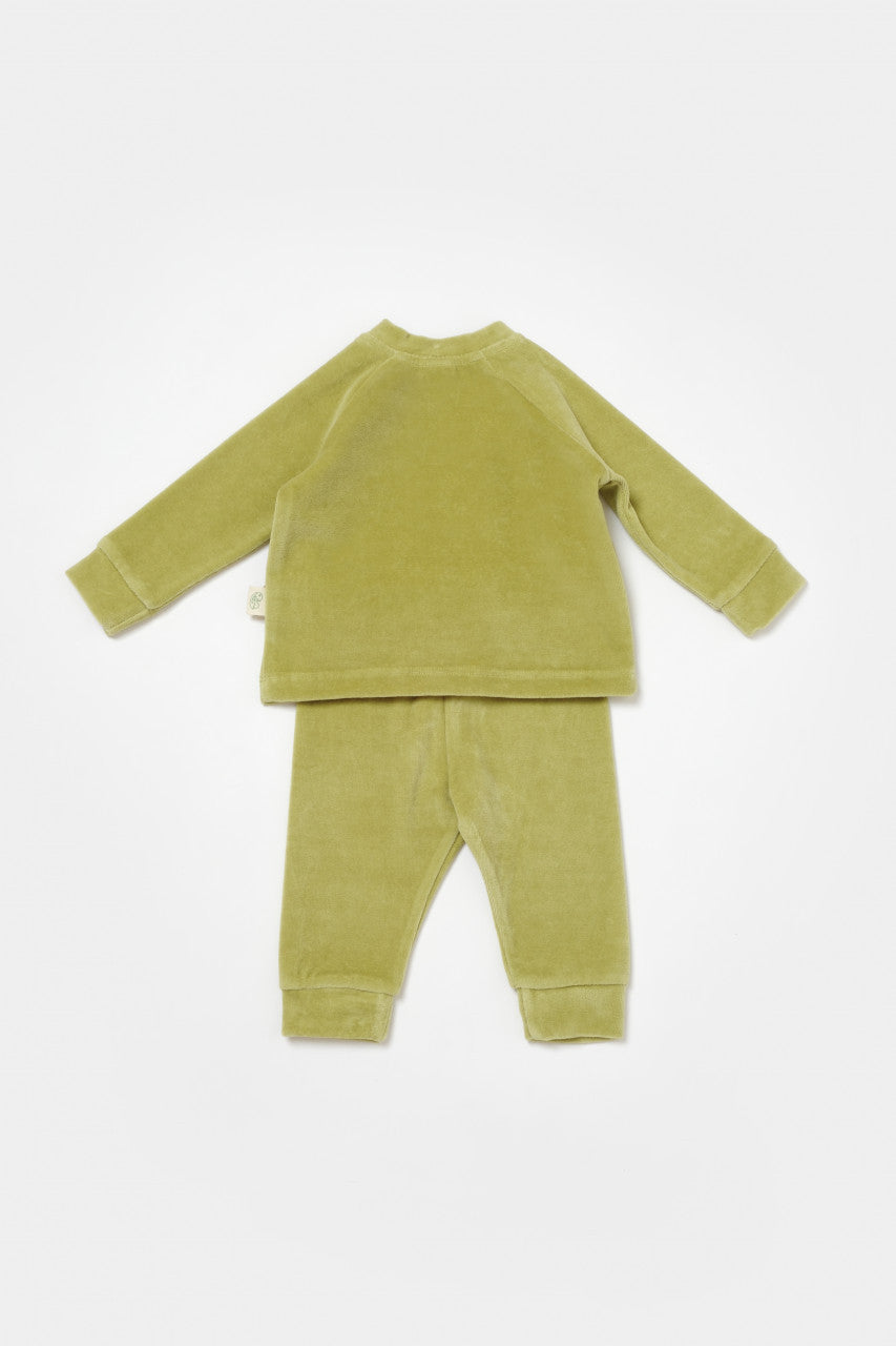 Set bluzita si pantaloni Elefant, 80%bumbac organic si 20% poliester - , BabyCosy