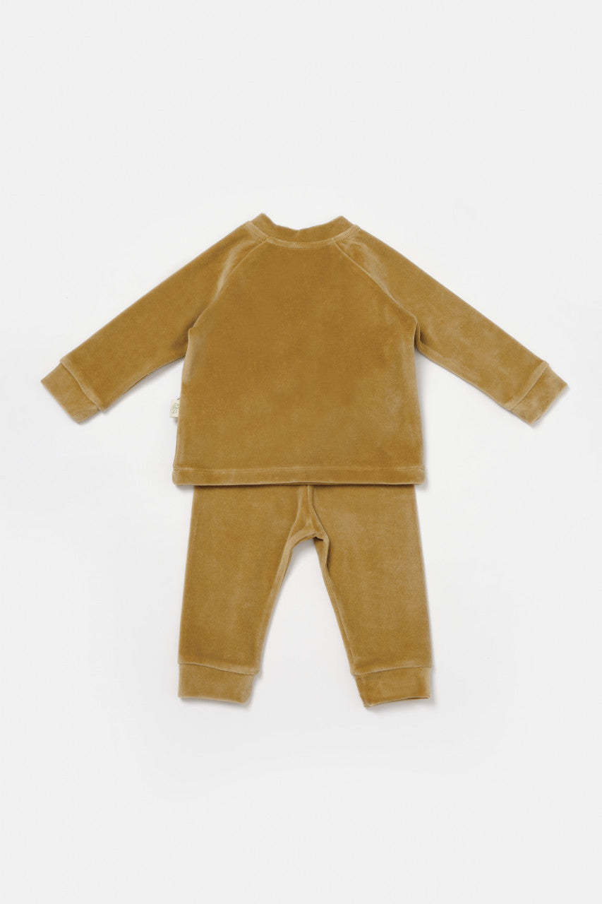 Set bluzita si pantaloni Elefant, 80%bumbac organic si 20% poliester - , BabyCosy