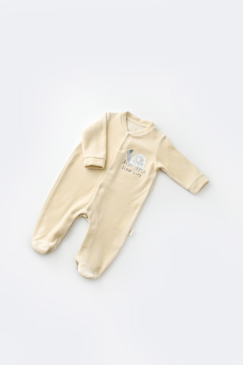 Set Broscuta cu salopeta si body din 80%bumbac organic si 20% poliester - , BabyCosy
