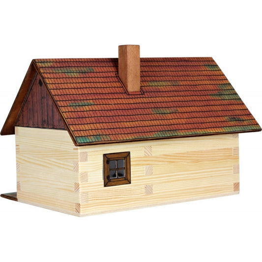 Set constructie arhitectura Casa din busteni, 100 piese din lemn, Walachia