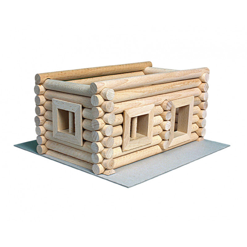 Set constructie arhitectura Vario Suitcase, 72 piese din lemn, Walachia