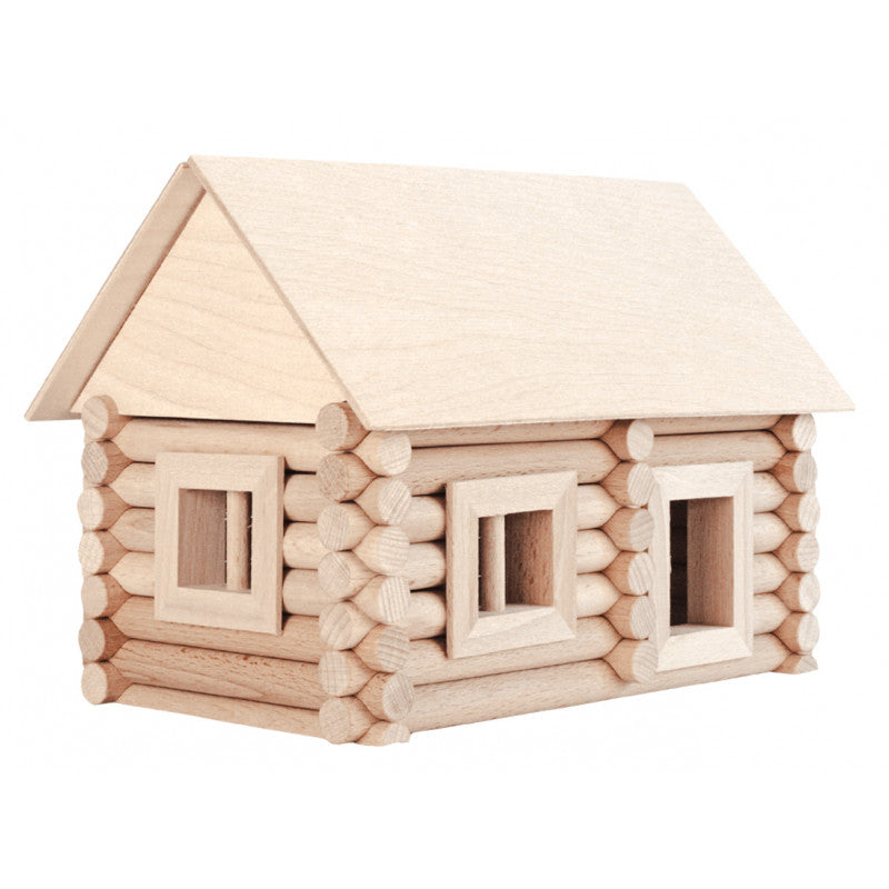 Set constructie arhitectura Vario Suitcase, 72 piese din lemn, Walachia